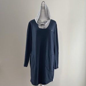Nautica Blue Nightgown with Hood Size XL